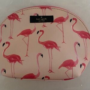 Kate Spade Small Dome Cosmetic Case in Pink Flamingo